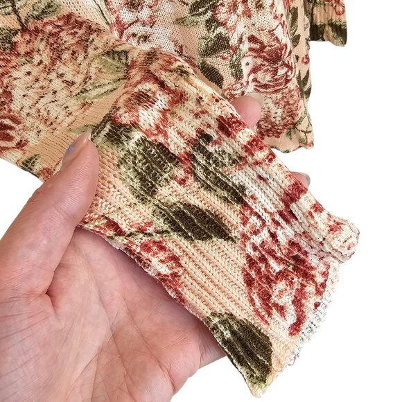 Show Me Your Mumu Bonfire Sweater In Hydrangea Blooms Sz L - Picture 7 of 13